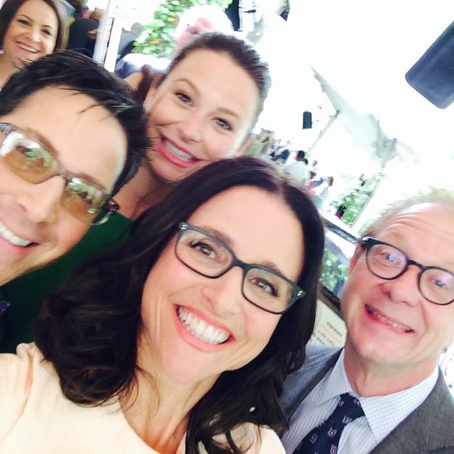 Julia took a selfie with Scandal stars Dan Bucatinsky, Katie Lowes, and Jeff Perry.
Source: Instagram user officialjld