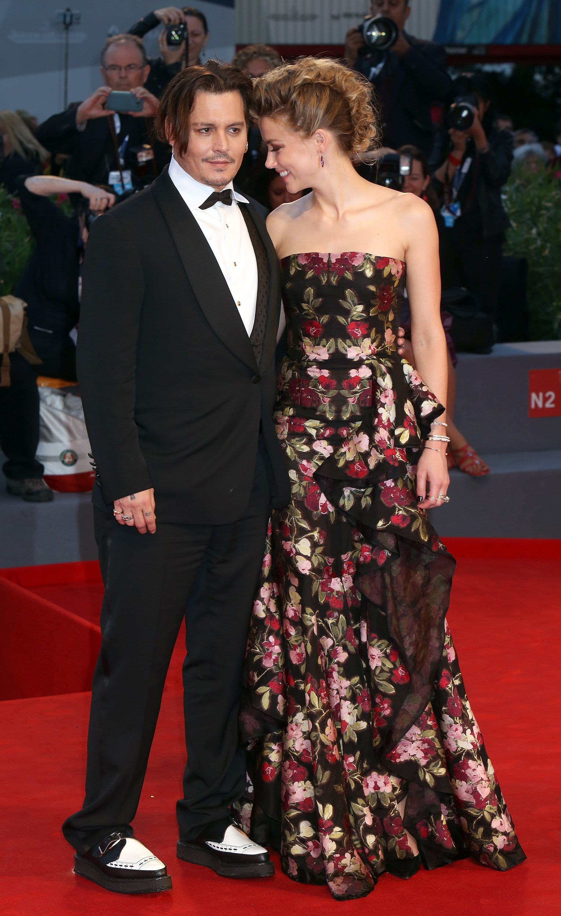 Johnny Depp And Amber Heard At The Venice Film Festival 2015 Popsugar Celebrity