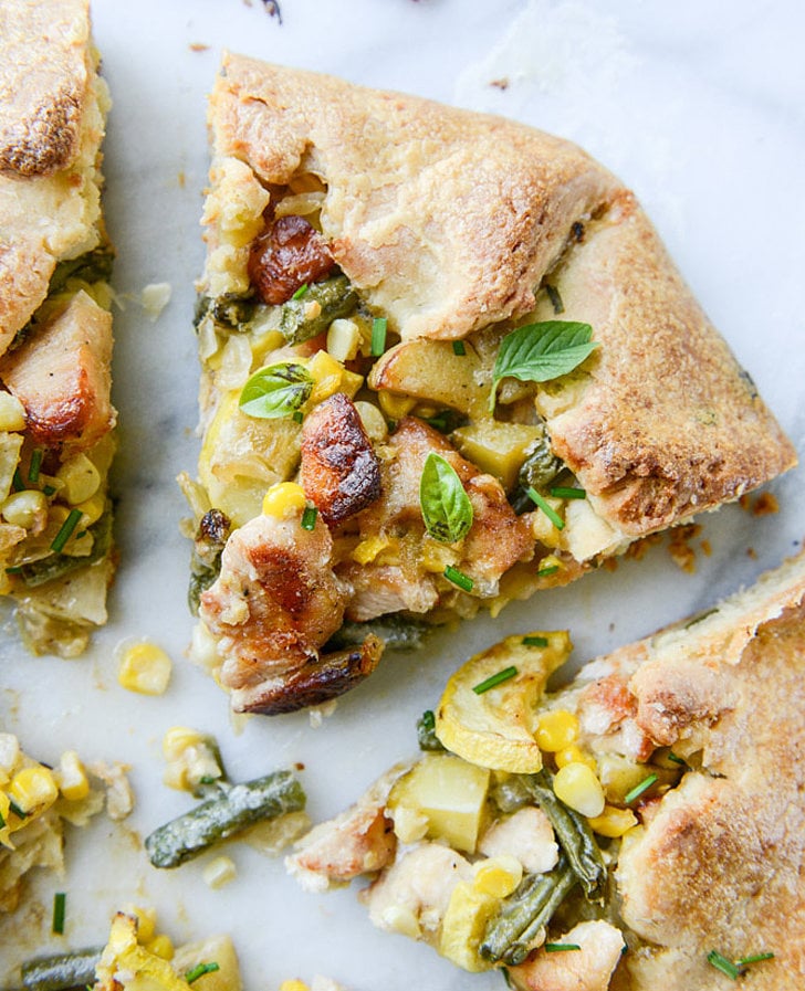 Summer Chicken Pot Pie Galette With Herbed Crust