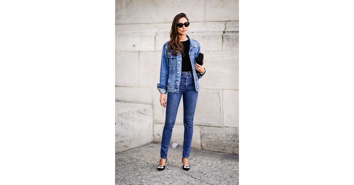 jean jacket with heels