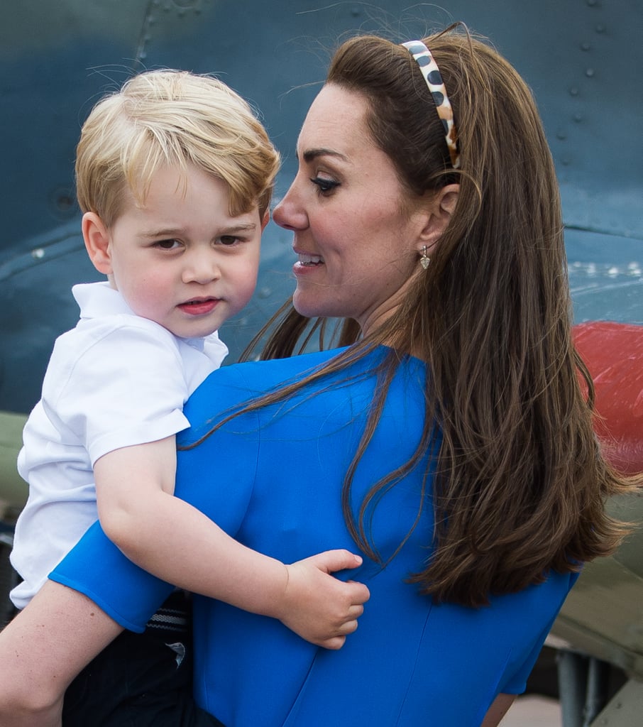 The Duchess of Cambridge in a Leopard-Print Headband