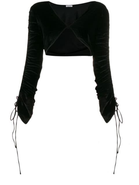 Oseree string tied bolero jacket