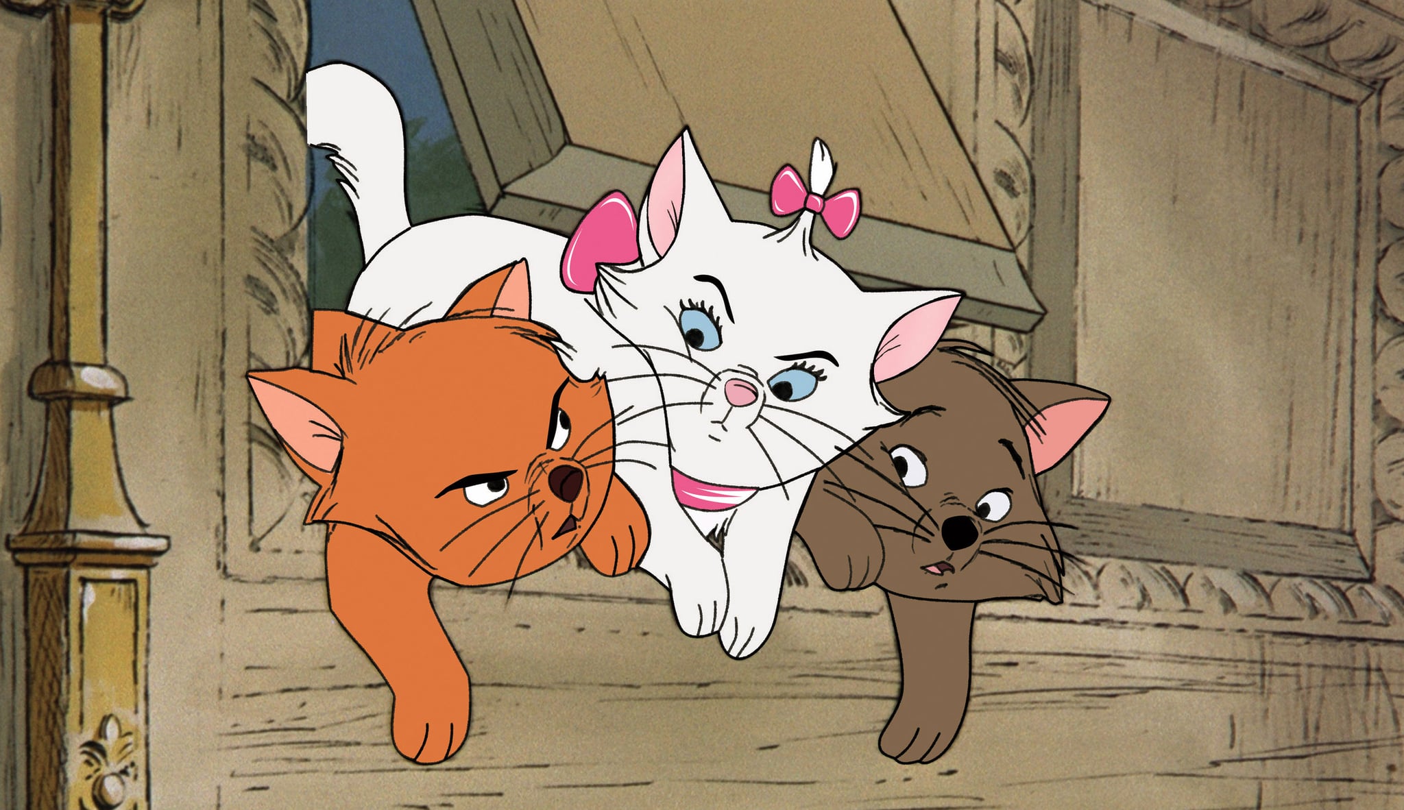 THE ARISTOCATS, Toulouse, Marie, Berlioz, 1970, Walt Disney Pictures/courtesy Everett Collection