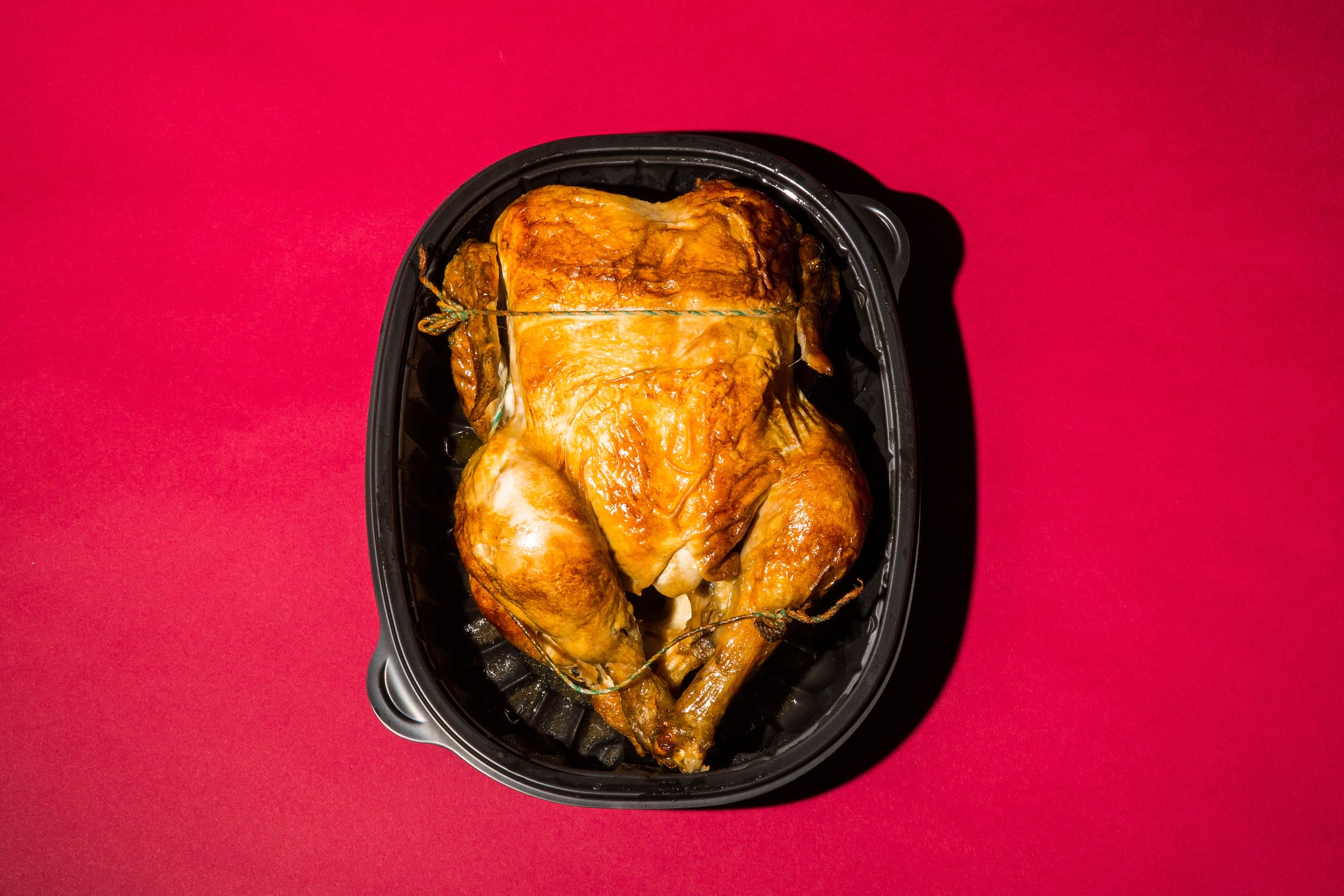 An organic rotisserie chicken is arranged for a photograph in New York, U.S. Photographer: David Williams/Bloomberg