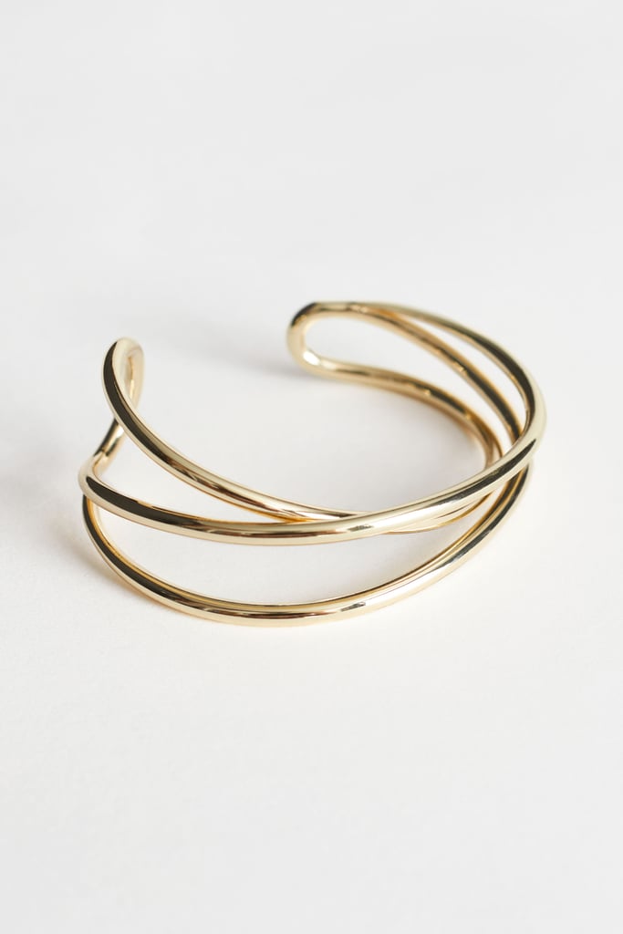 & Other Stories Open Frame Layered Cuff Bracelet