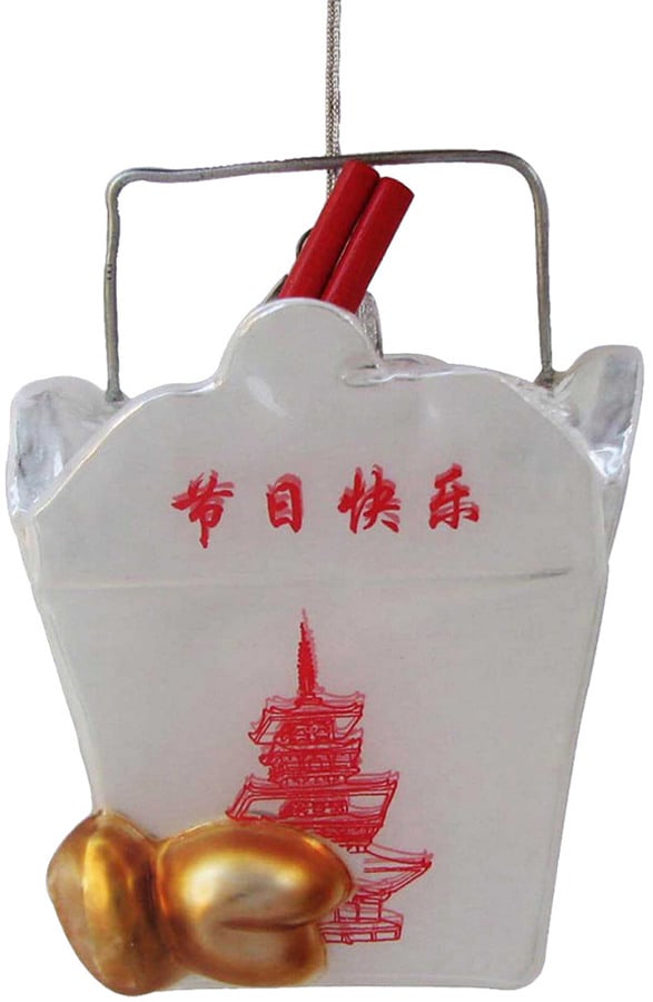 Chinese Food Container Ornament | Food-Themed Christmas Tree Ornaments