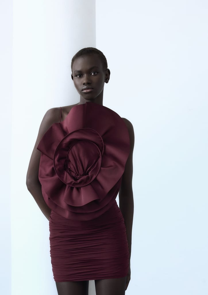 Magda Butrym x H&M Burgundy Rose Dress