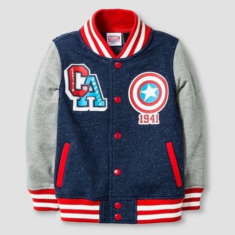 Toddler Boys' Captain America Varsity Jacket