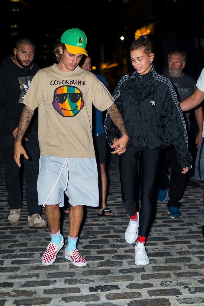 Justin Bieber Hailey Baldwin Matching Shoes and Socks 2018