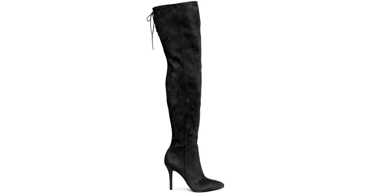 H&M Thigh-High Boots ($60) | Affordable Over-the-Knee Boots | POPSUGAR ...