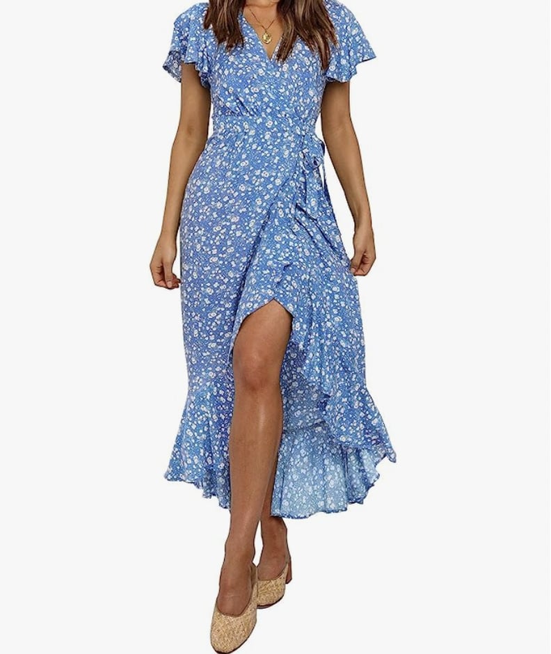 Best Printed Wrap Midi Dress