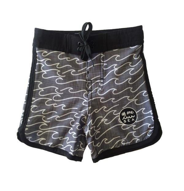 Kid's 4 Way Stretch Retro Surf Trunks