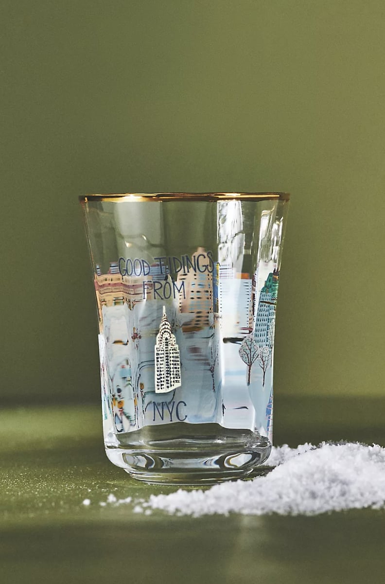 Anthropologie's Holiday Juice Glass