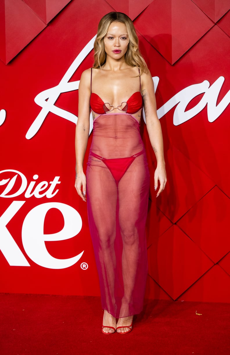 Rita Ora's Naked Dress at The Fashion Awards 2022