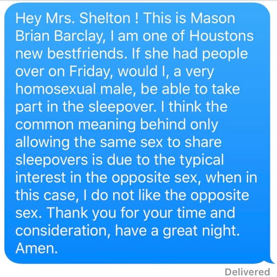 Gay Boy Asks to Attend Girls-Only Sleepover