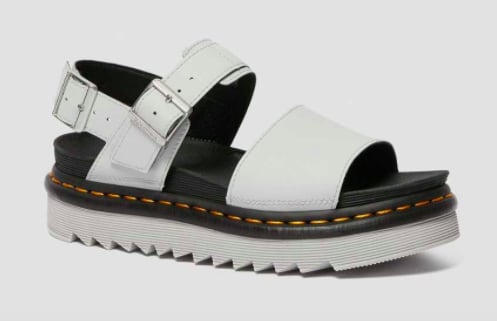 voss women's light leather strap sandals