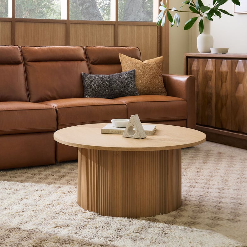 A Wooden Round Coffee Table