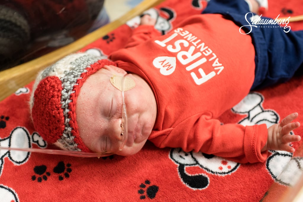 NICU Babies Dressed as Valentines 2017