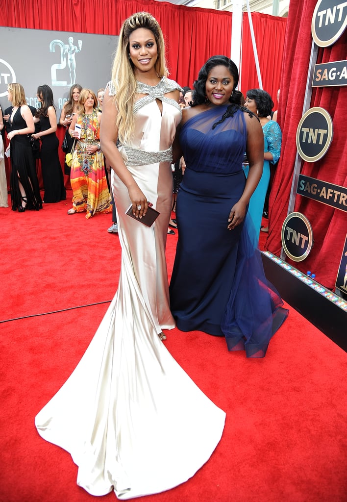 Laverne Cox and Danielle Brooks looked equally stunning at the 2015 SAG Awards in LA.