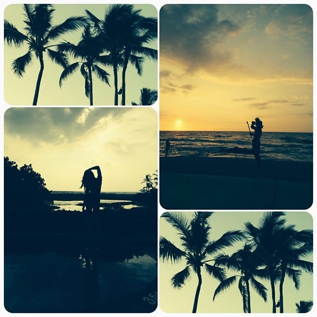 Lea was a fan of the sunsets in Hawaii. 
Source: Instagram user msleamichele