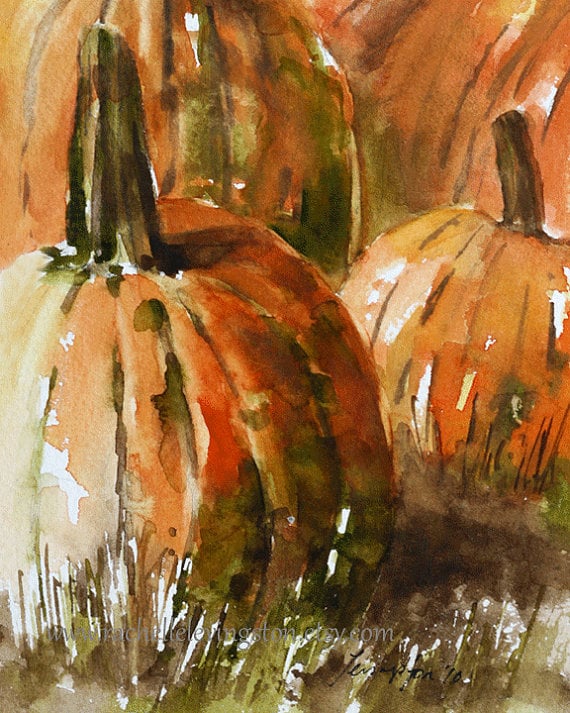 pumpkin art print