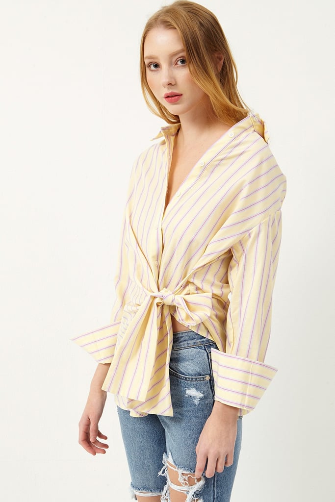 "I've never been a fan of the officewear staple the striped button-down, but this yellow Cinthia Stripe Shirt ($74) from Storets has completely changed my mind. I love the deconstructed silhouette that gives the button-down more street cred." — Nikita Ramsinghani, assistant editor, Fashion