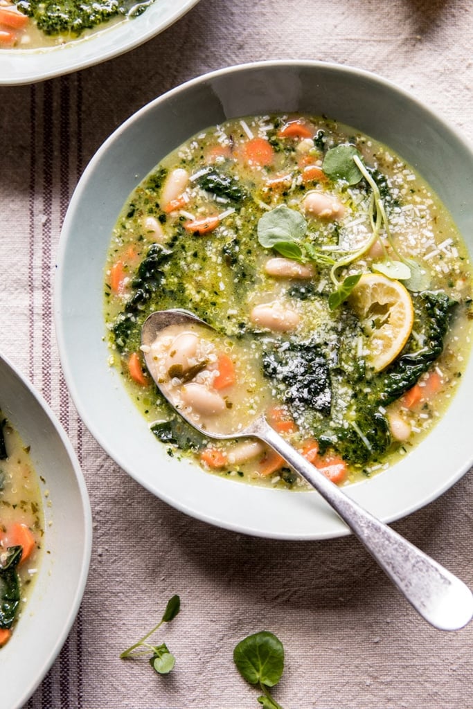 Slow-Cooker Tuscan White Bean and Lemon Soup