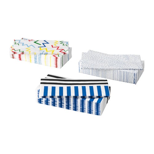 Assorted Paper Napkins ($2/30 Pack)