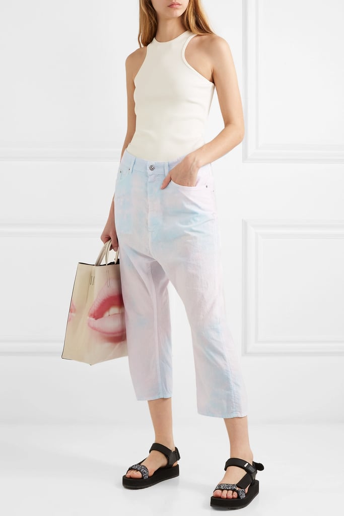 MM6 Maison Margiela Tie-Dyed Cropped Pants