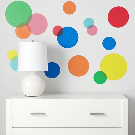 See Clearly Rainbow Polka Dot Decals