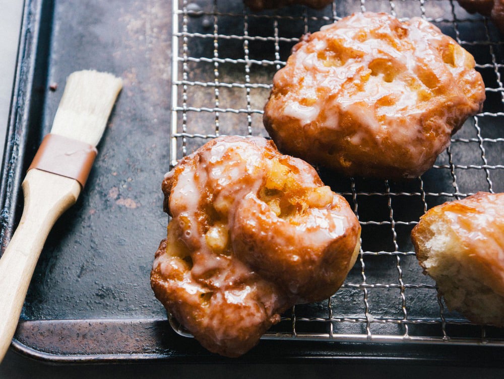 Pear and Cheddar Fritters