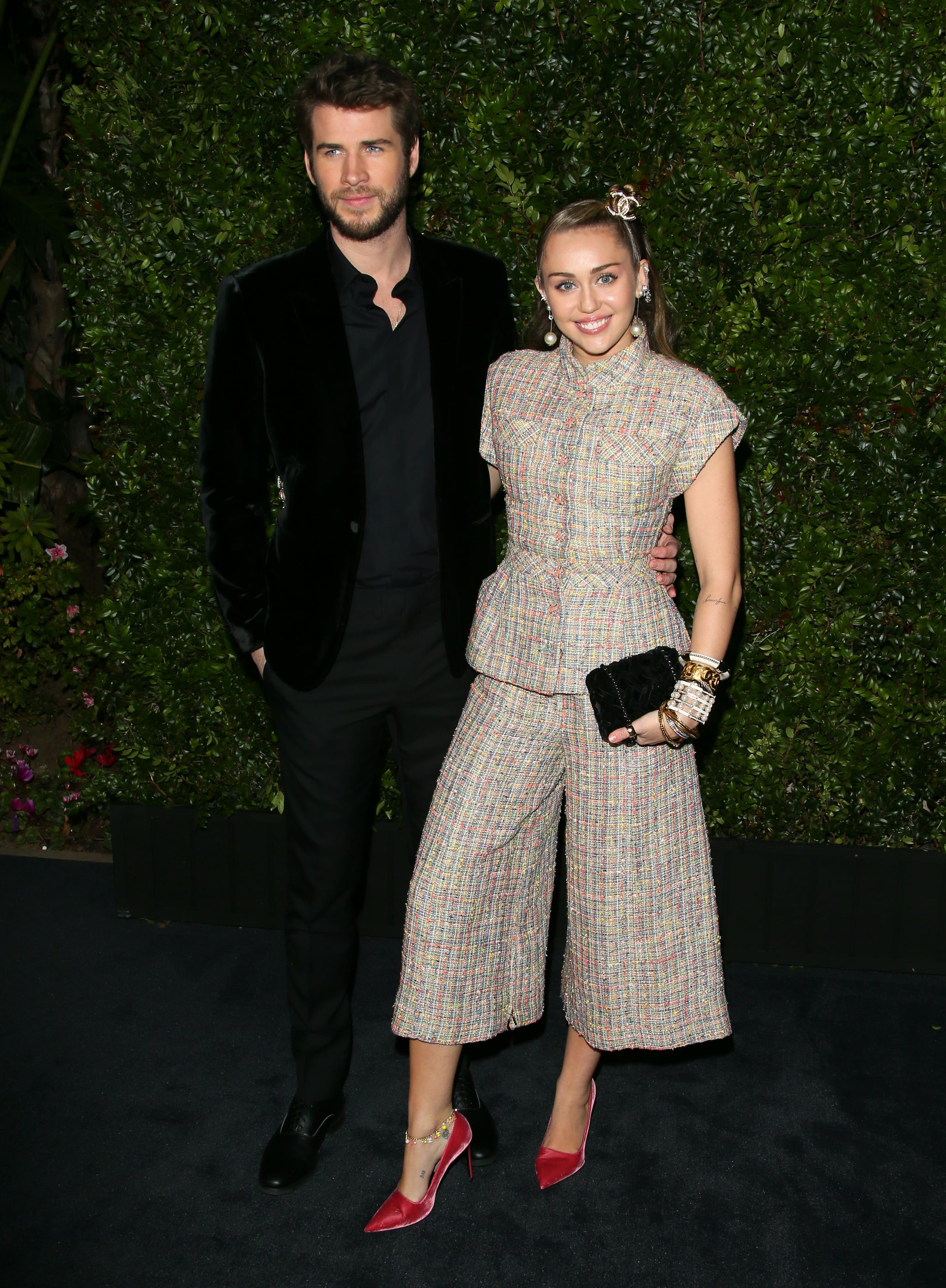 Miley Cyrus's Outfit at Chanel Oscars Preparty Feb. 2019