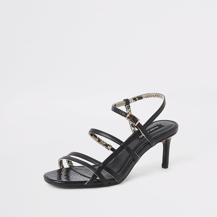 River Island Black Caged Sandals | Best Black Heels For Women | POPSUGAR Fashion Photo 4