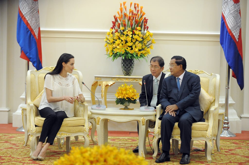 Angelina Jolie in Cambodia September 2015