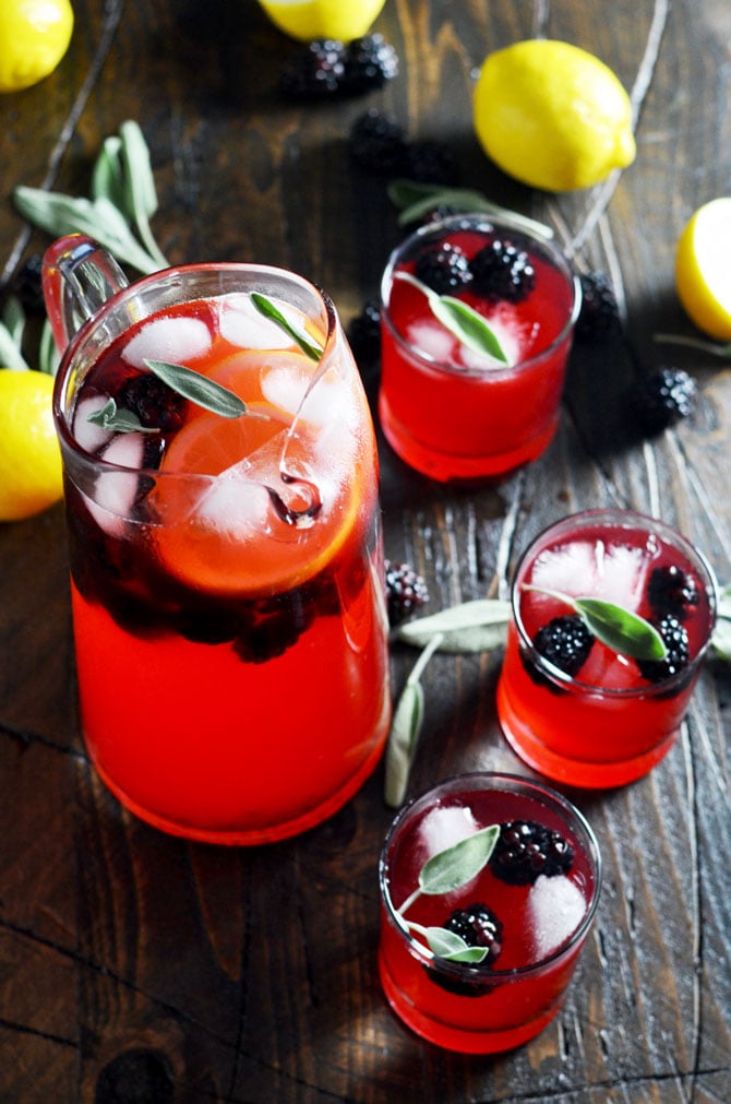 Boozy Blackberry Sage Lemonade