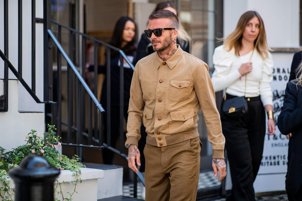 David Beckham at London Fashion Week Men's 2018