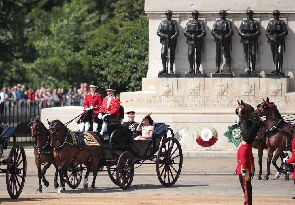 Prince Harry and Meghan Markle at Trooping the Colour 2018