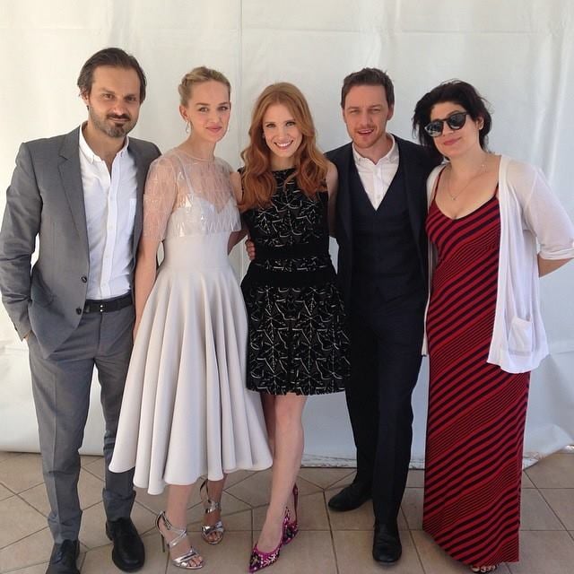 Jessica Chastain posed with her castmates from The Disappearance of Eleanor Rigby.
Source: Facebook user jessicachastain