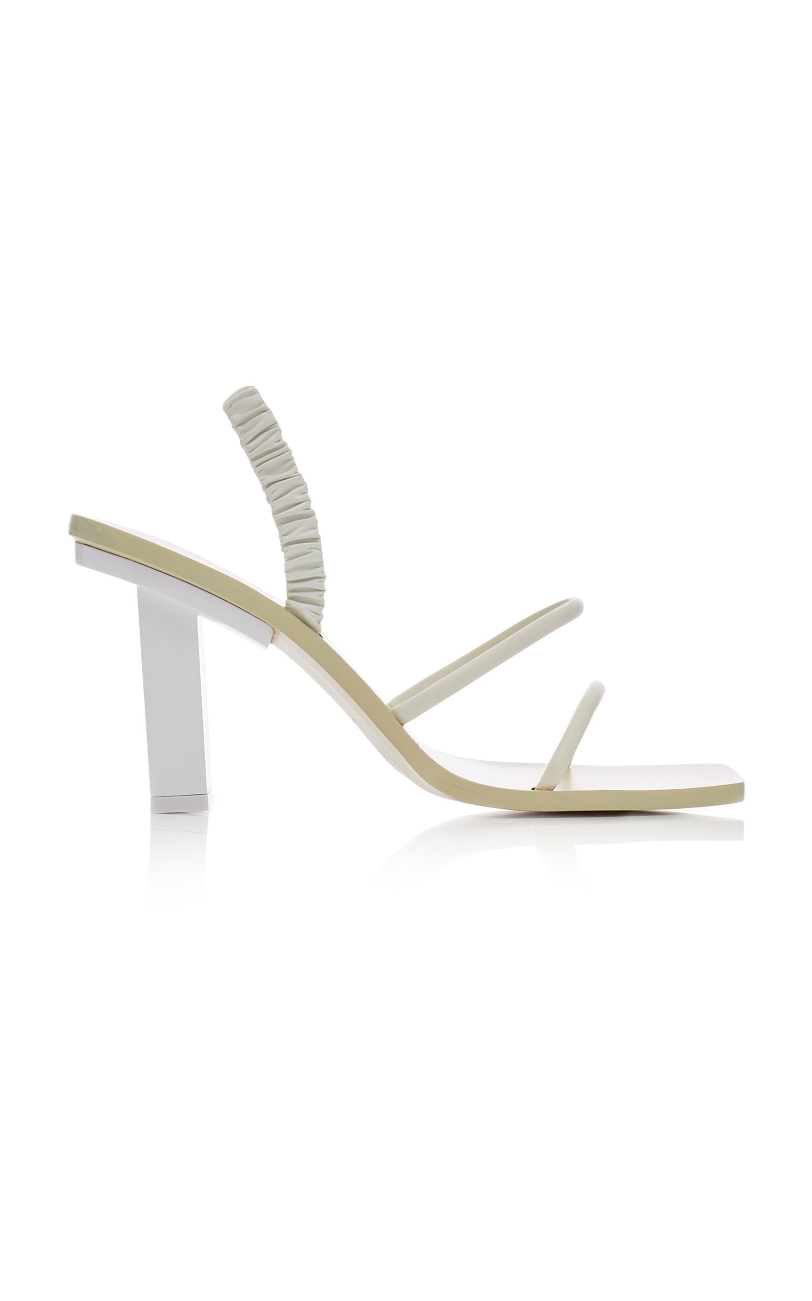 Cult Gaia Kaia Leather Sandals Selena Gomez Styled Her Cosy Knit
