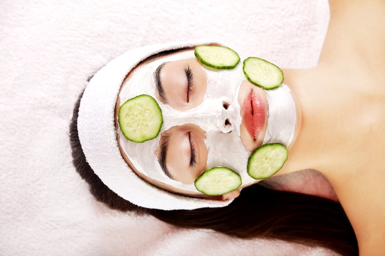 Bask in a facial mask