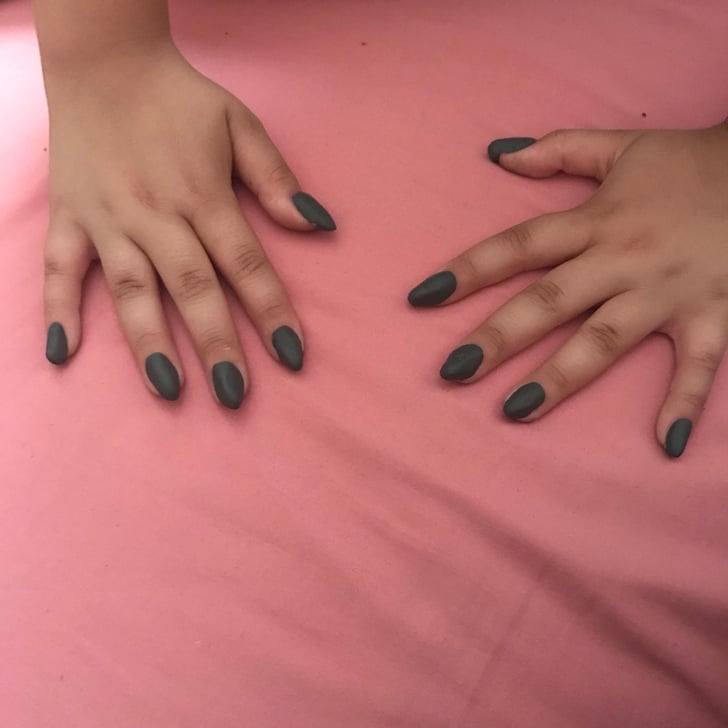 10 Year Old Makes Press On Nails Out Of Clay Popsugar Beauty I really love them my nails are currently an inch and a quarter long and painted a deep red. press on nails out of clay
