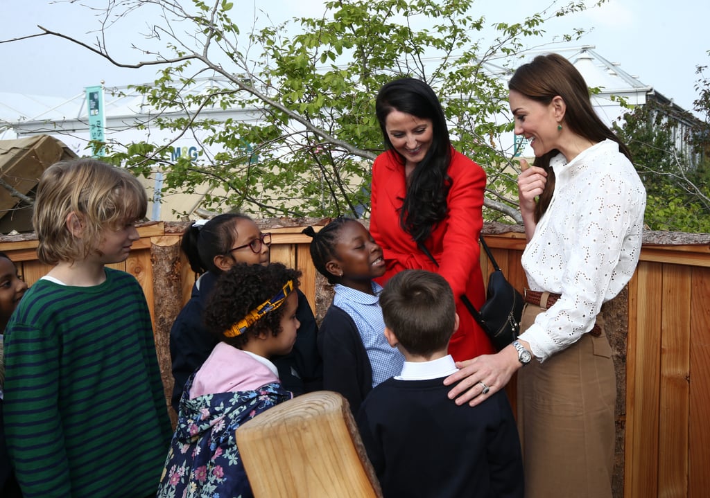 Kate Middleton Wears Wide-Leg Pants at Chelsea Flower Show