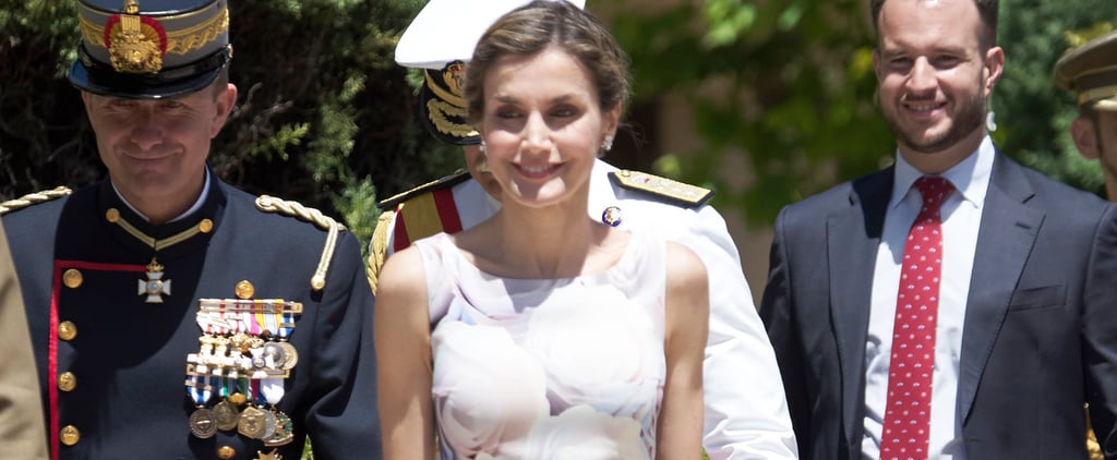 Queen Letizia's Hugo Boss Floral Dress July 2016