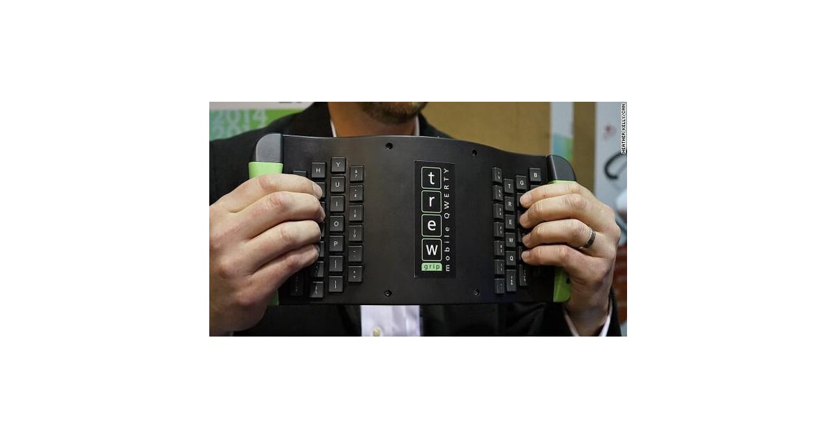 Upside Down QWERTY Keyboard | Weird Tech Products at CES | POPSUGAR