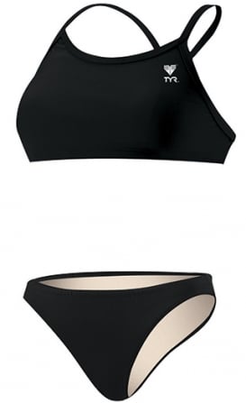 TYR Women's Durafast One Solid Diamondfit Workout Bikini Set