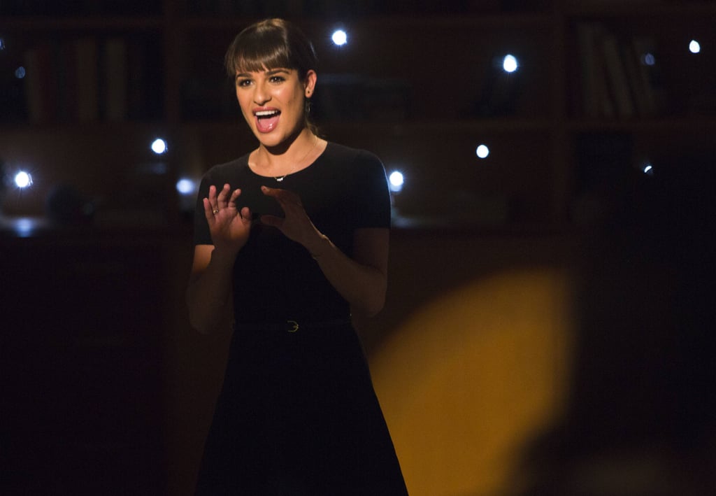 Rachel (Lea Michele) returns to McKinley High in the episode.