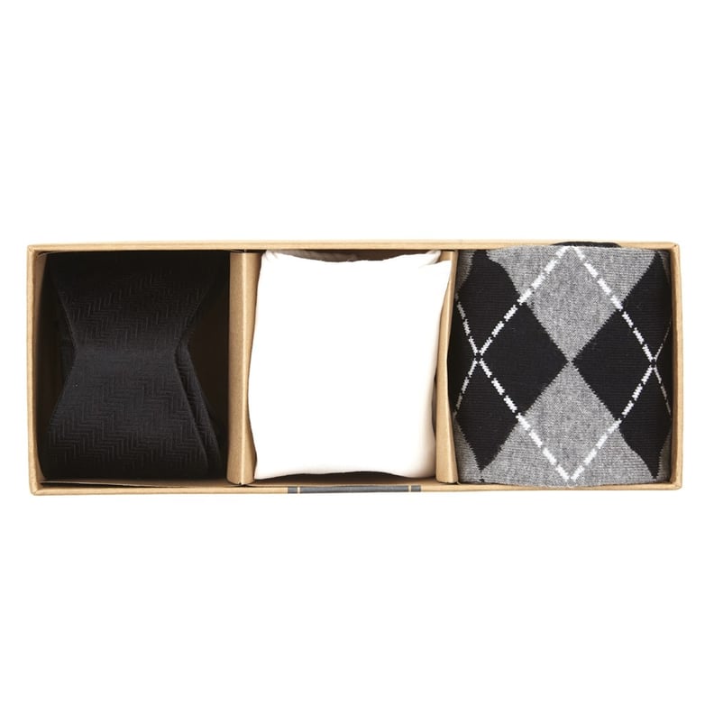 The Tie Bar Black Formal Bow Tie Gift Set