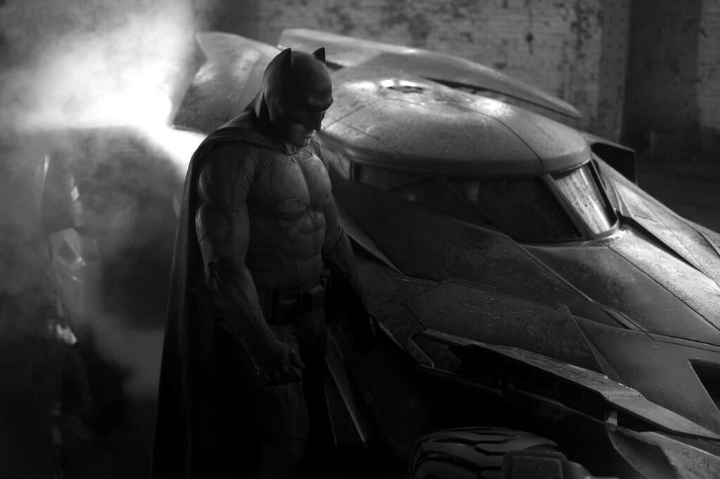 First, we got this peek at a brooding Batman (Ben Affleck) from director Zack Snyder's Twitter account.