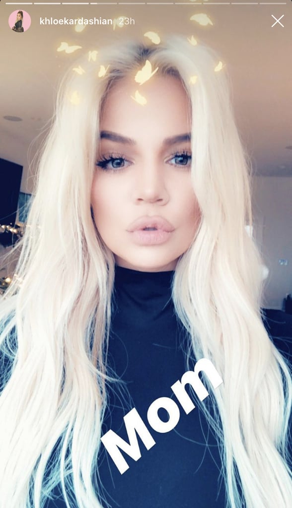 Khloé Kardashian Platinum Blonde Hair 2018 | POPSUGAR Beauty UK