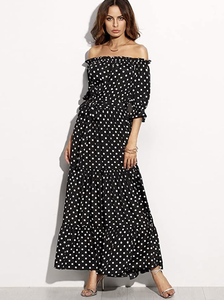 R.Vivimos Polka-Dot Long Dress | Comfortable Dresses on Amazon ...